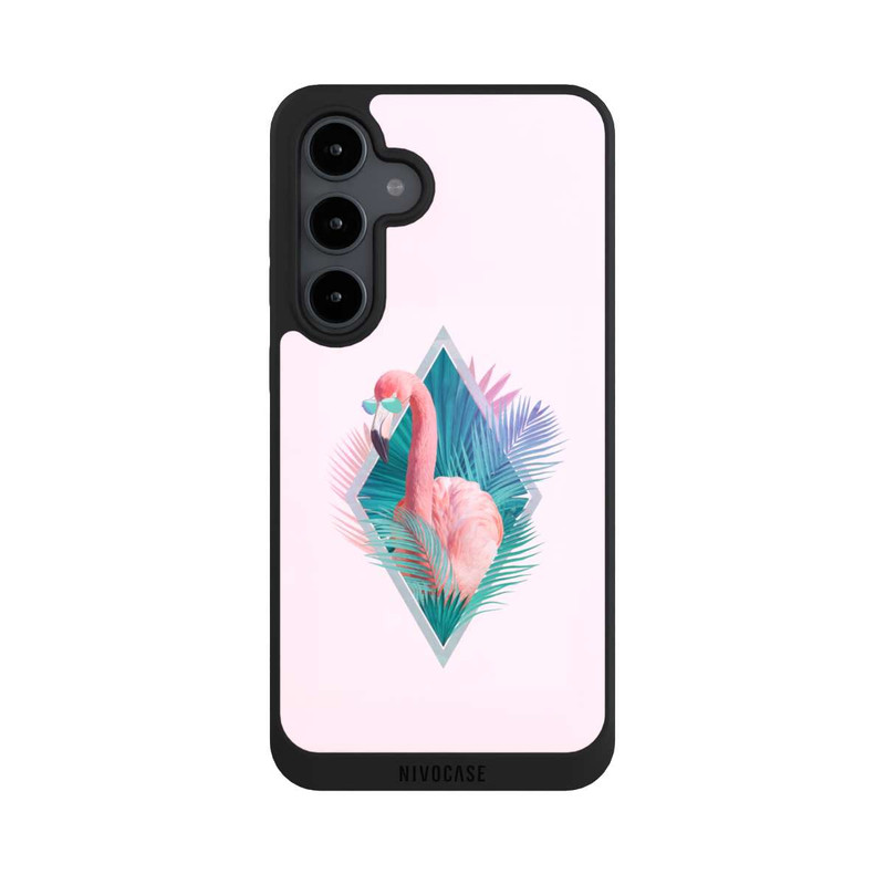 Galaxy S24 FE NIVOpure Tropische Pflanzen Flamingo