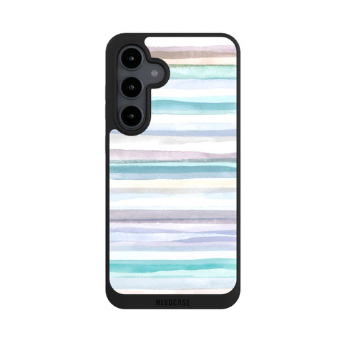 Samsung Galaxy S24 FE 5G NIVOpure Pastellfarbene Streifen Blau