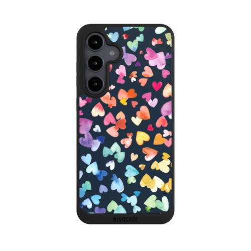 Samsung Galaxy S24 FE 5G NIVOpure Valentinstag Herzen Schwarz