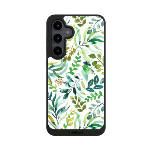 Samsung Galaxy S24 FE 5G NIVOpure Aquarell Palmenblätter Botanisch Grün