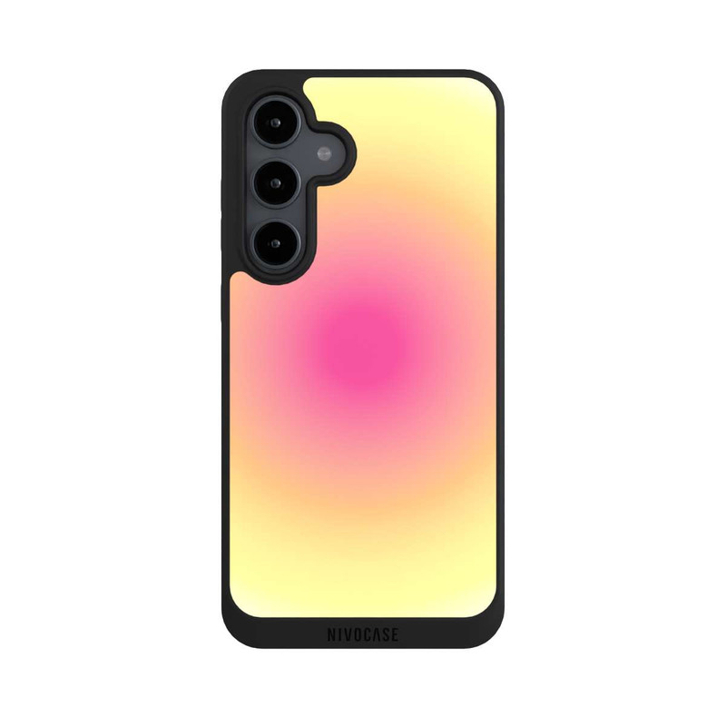 Galaxy S24 FE NIVOpure Aura Gelb Pink Kreis