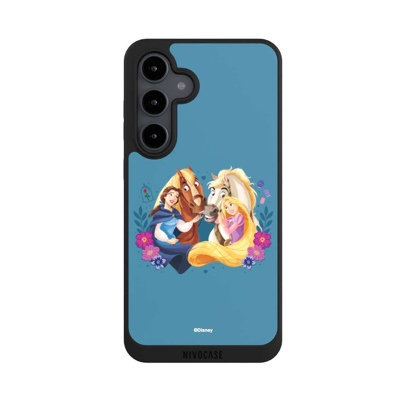 Galaxy S24 FE NIVOpure Disney Prinzessinnen Belle and Rapunzel mit Pferden
