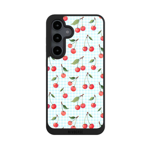 Samsung Galaxy S24 FE 5G NIVOpure Cherries and Blue Gingham