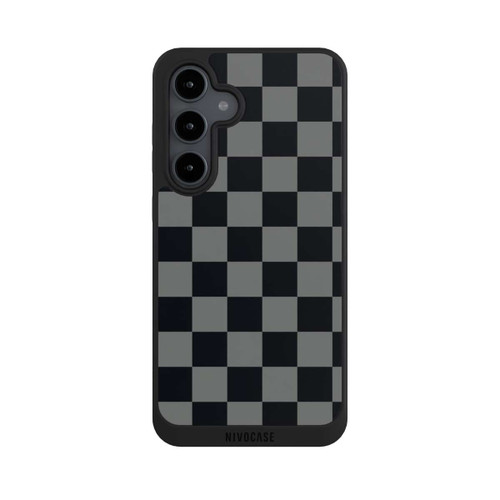 Samsung Galaxy S24 FE 5G NIVOpure Schachbrett Schwarz Grau