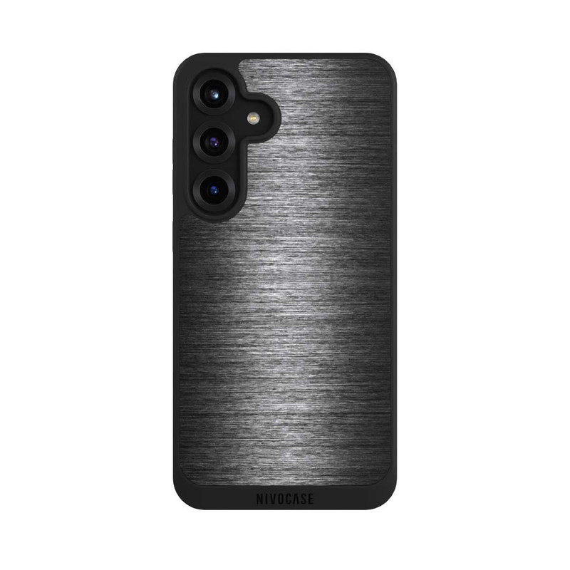 Galaxy S25 + NIVOpure Metal Look - Anthrazit