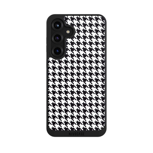 Samsung Galaxy S25+  NIVOpure Hahnentritt Schwarz Weiß