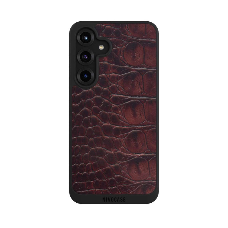 Galaxy S25 + NIVOpure Kroco Dunkelbraun