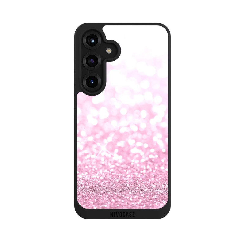 Galaxy S25 + NIVOpure Pluie de paillettes roses look