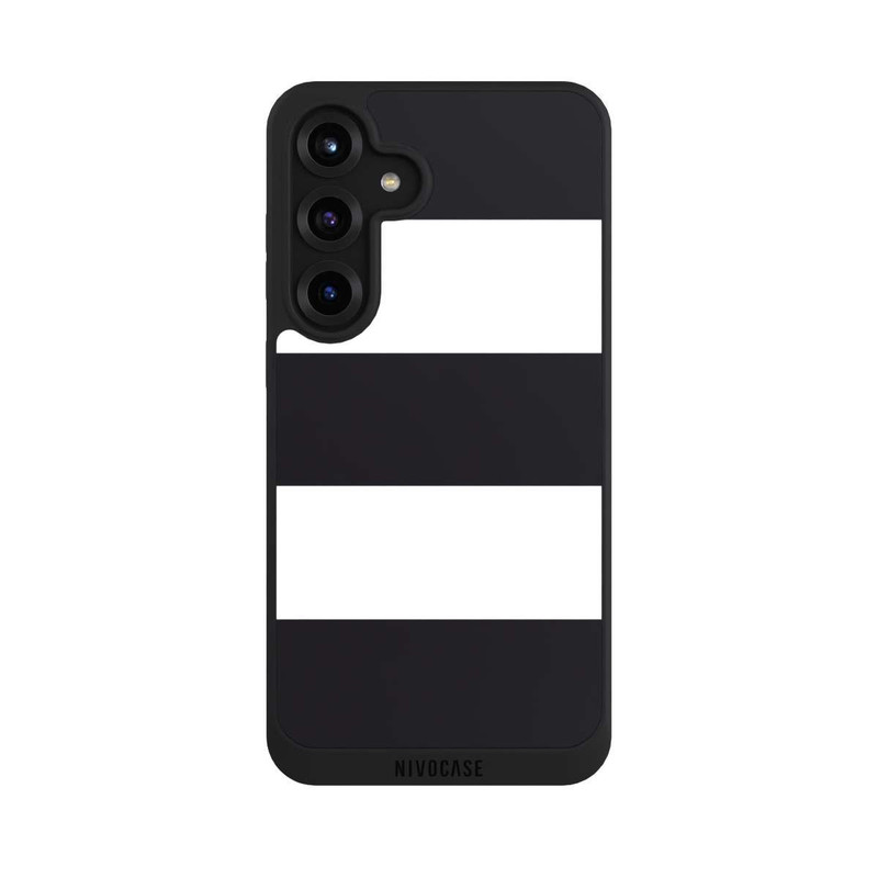 Galaxy S25 + NIVOpure Rayures - Noir & Blanc