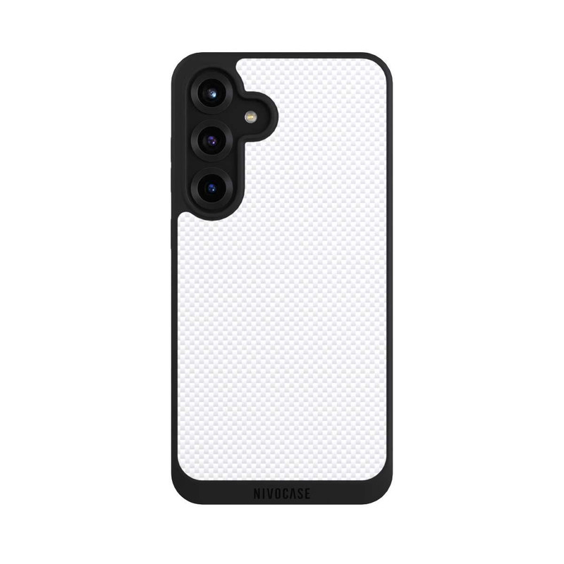 Galaxy S25 + NIVOpure Look Carbone Blanc