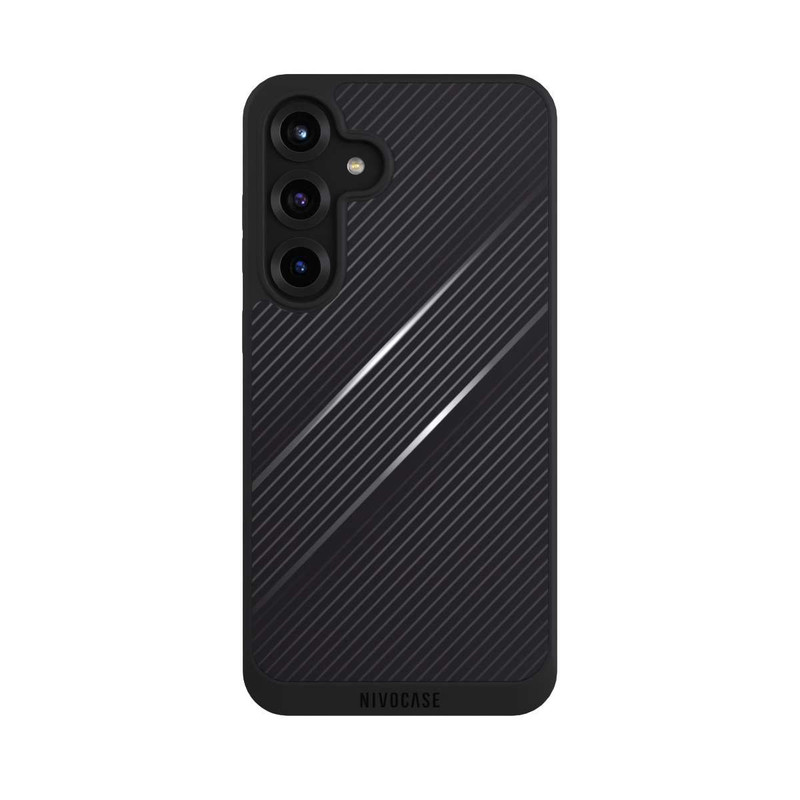 Galaxy S25 + NIVOpure Lignes Aspect Fibre de Carbone