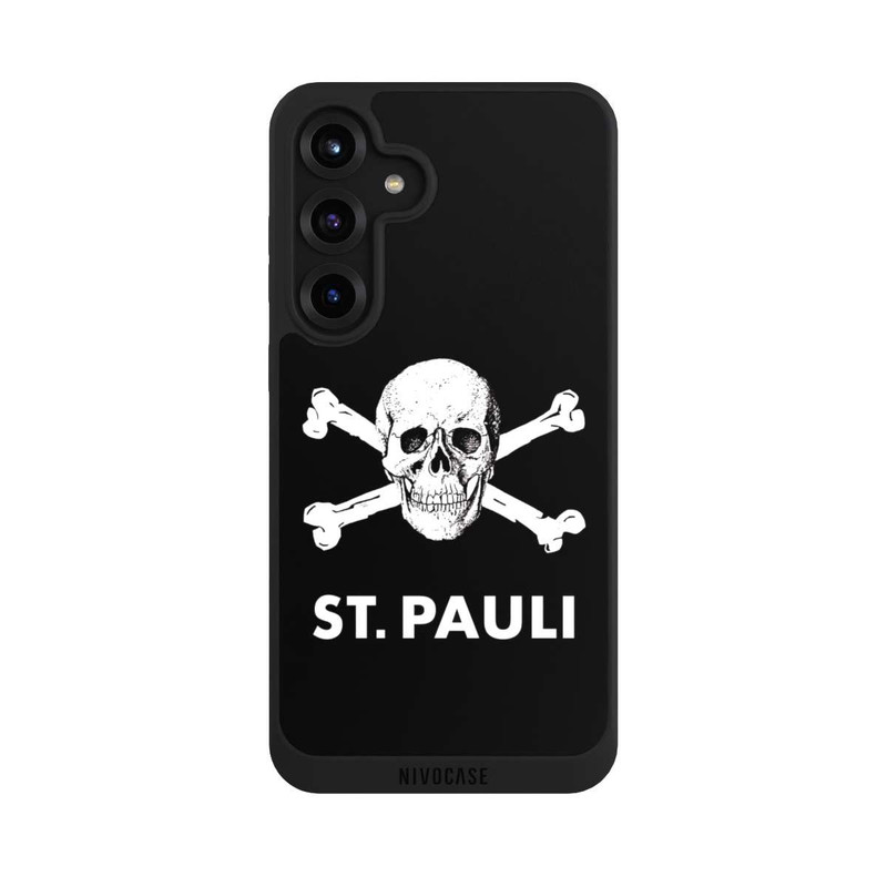 Galaxy S25 + NIVOpure FC St.Pauli WhiteSkull