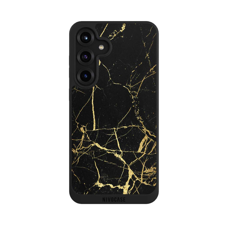 Galaxy S25 + NIVOpure Marbre Noir et Or