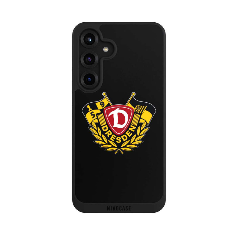 Galaxy S25 + NIVOpure Dynamo Wappen mit Fahnen