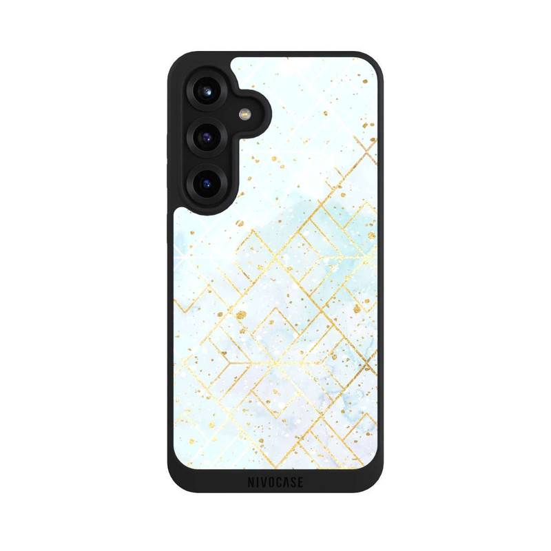 Galaxy S25 + NIVOpure Marbre Pastel Motif de Maille