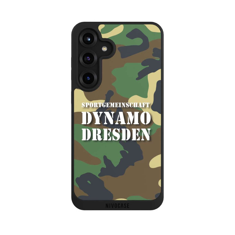 Galaxy S25 + NIVOpure SGDD Camouflage Grün - Dynamo Dresden