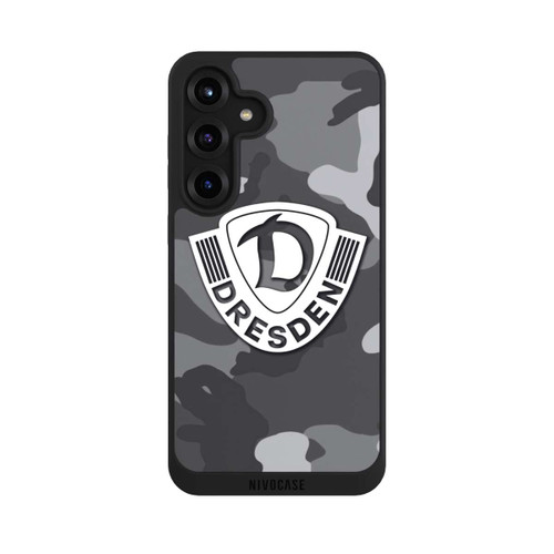 Samsung Galaxy S25+  NIVOpure Dresden Camouflage Grau - Dynamo Dresden