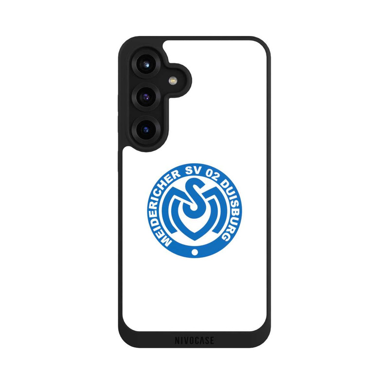 Galaxy S25 + NIVOpure MSV Logo auf Weiß