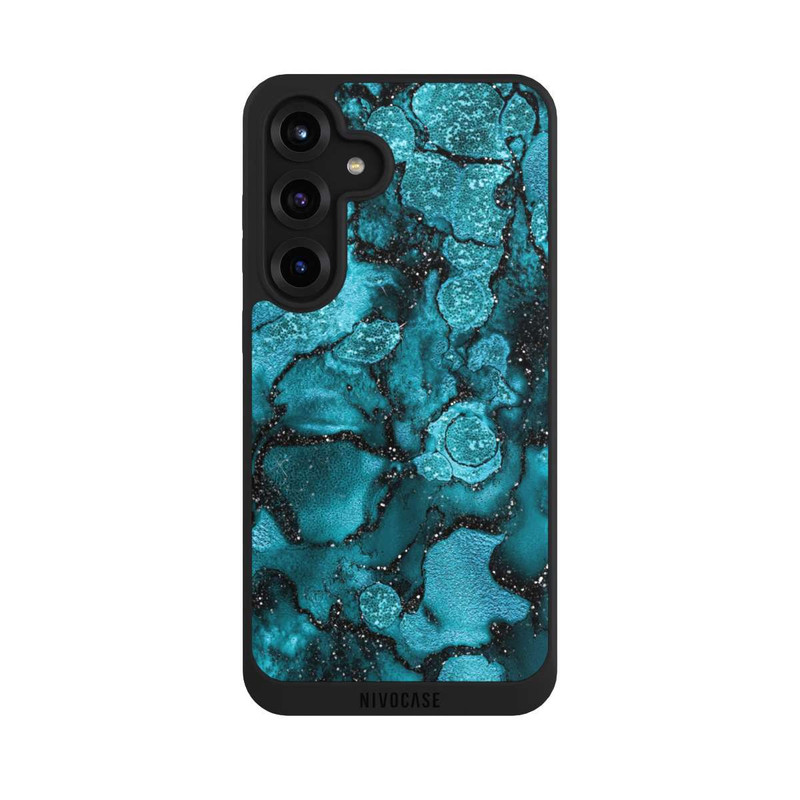Galaxy S25 + NIVOpure Paillettes Bleues