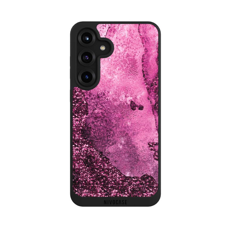 Galaxy S25 + NIVOpure Marbre Rose Scintillant 2