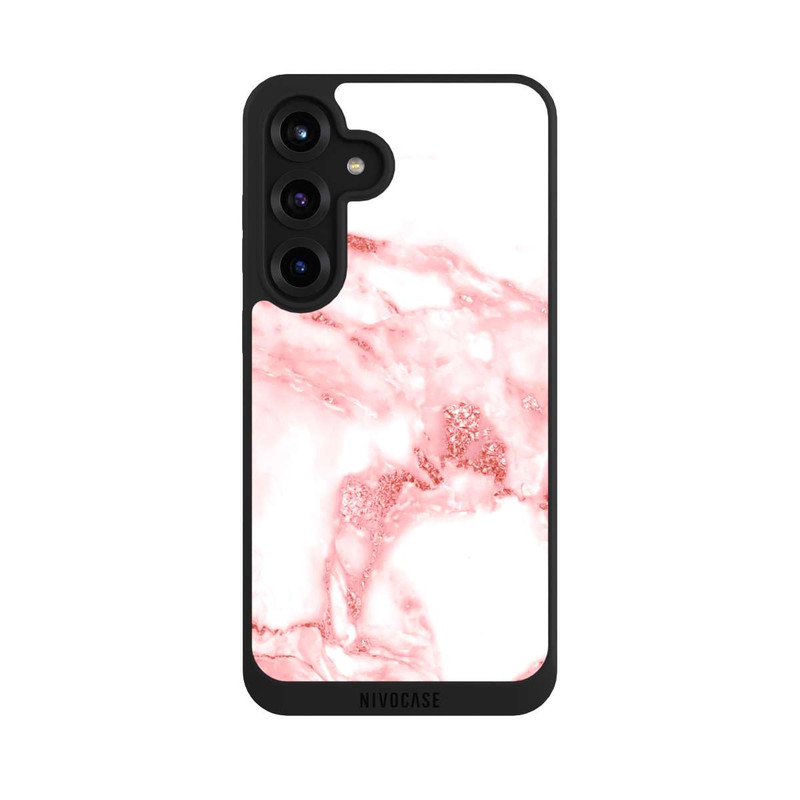 Galaxy S25 + NIVOpure Marmor rosa und weiß