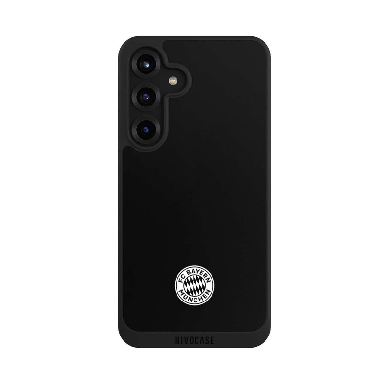 Galaxy S25 + NIVOpure Classic FCB Logo - white on black
