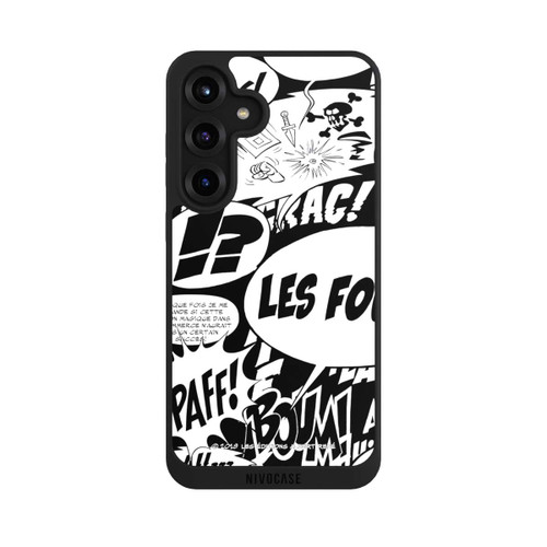 Samsung Galaxy S25+  NIVOpure Sprechblasen Asterix Schwarz
