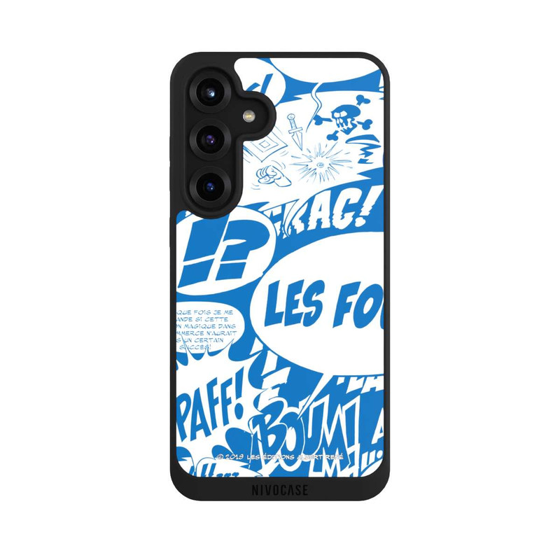 Galaxy S25 + NIVOpure Sprechblasen Asterix Blau