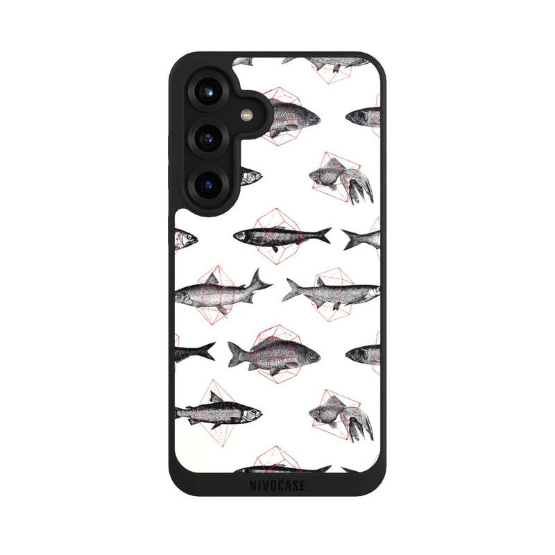 Galaxy S25 + NIVOpure Poissons en géométrie