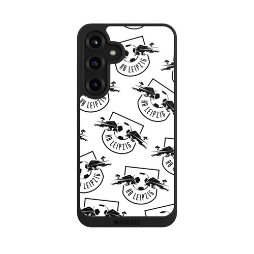 Samsung Galaxy S25+  NIVOpure Logos RB Leipzig Schwarz auf Weiß