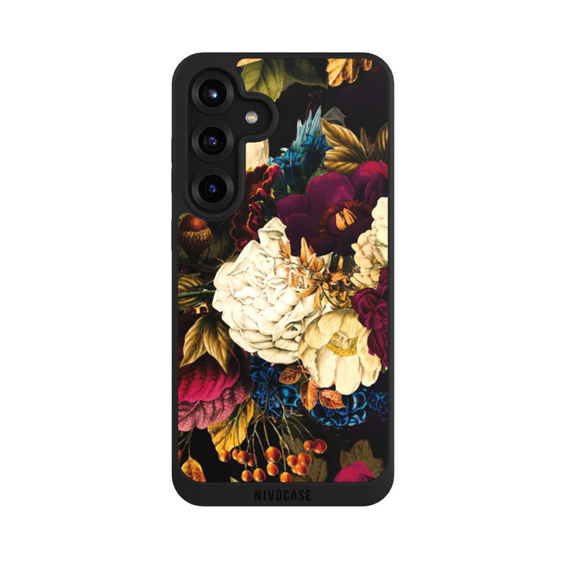 Galaxy S25 + NIVOpure Dunkle Vintage Blumen