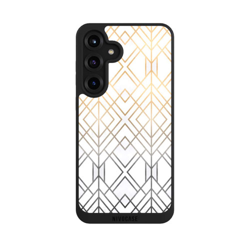 Samsung Galaxy S25+  NIVOpure Gold und Grauer Geo Golddruck