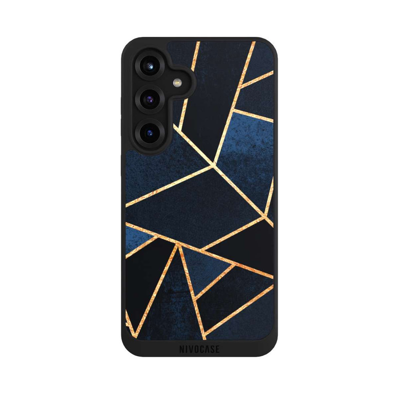Galaxy S25 + NIVOpure Navy Stein Golddruck