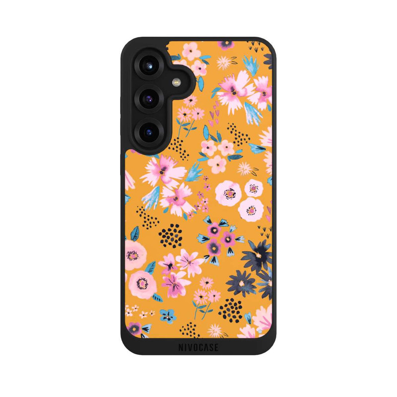 Galaxy S25 + NIVOpure Petites Fleurs Jaune Moutarde