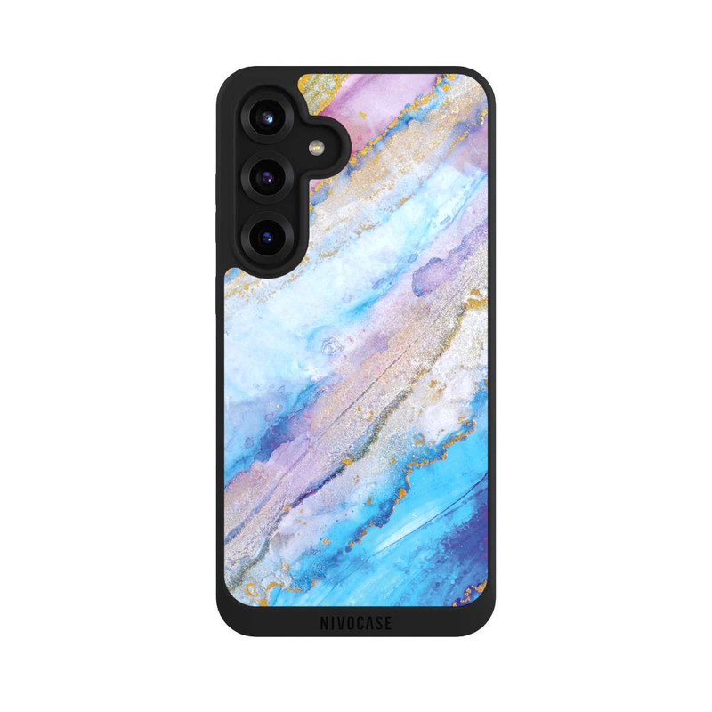 Galaxy S25 + NIVOpure Encre Bleue dans l'Eau