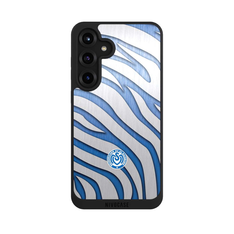 Galaxy S25 + NIVOpure Metall Zebramuster 2 MSV