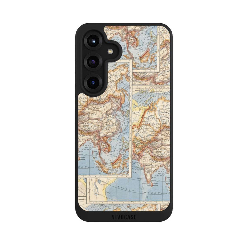 Galaxy S25 + NIVOpure Carte du monde vintage