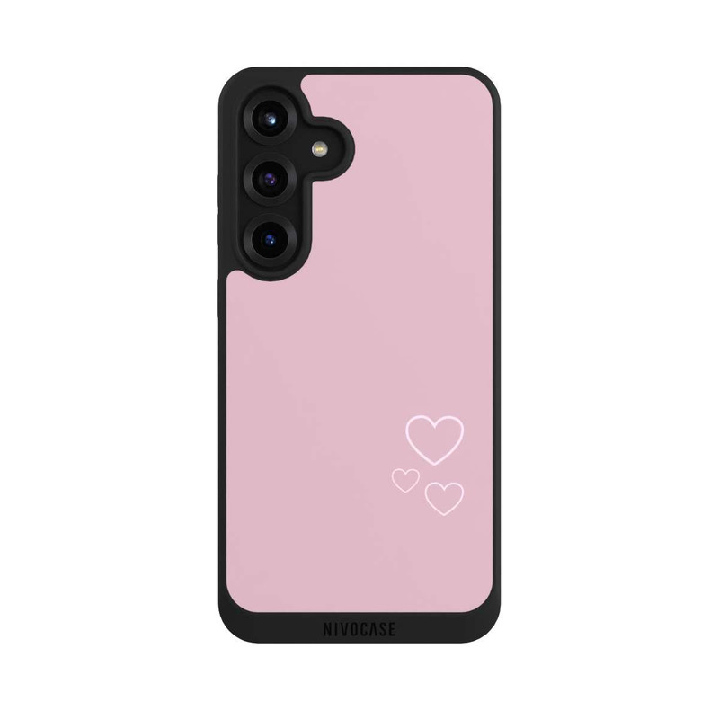 Galaxy S25 + NIVOpure Petits coeurs roses