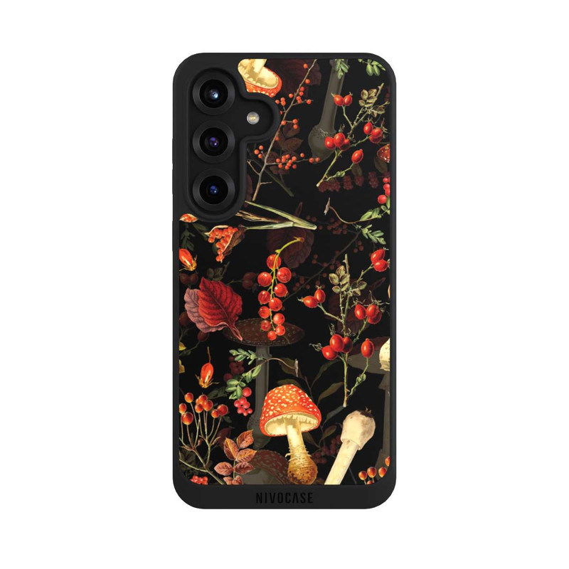 Galaxy S25 + NIVOpure Pilzmuster Schwarz