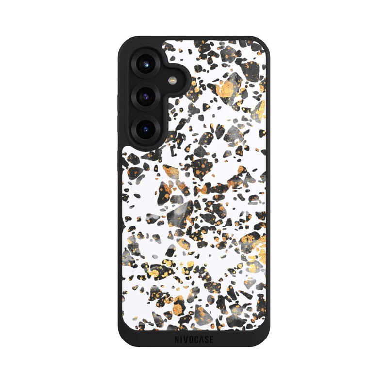 Galaxy S25 + NIVOpure Gold Speckled Terrazzo