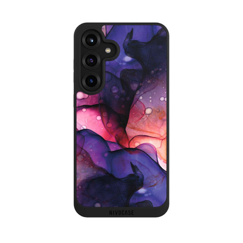 Samsung Galaxy S25+  NIVOpure Flüssige Kunst Lila-Pink