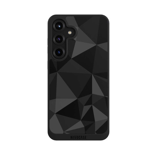 Samsung Galaxy S25+  NIVOpure Polygonmuster schwarz