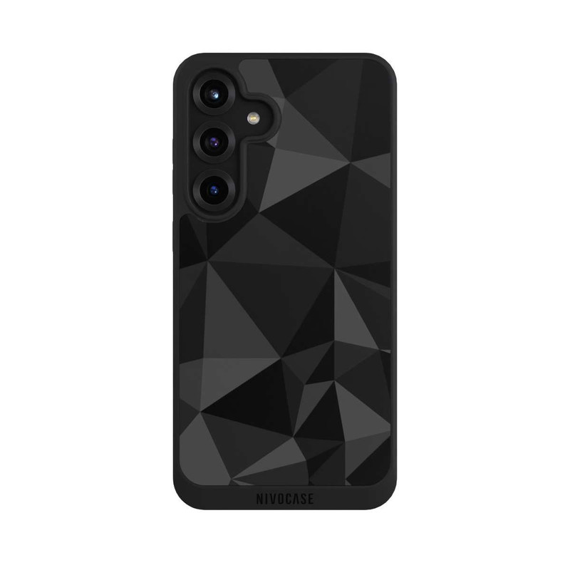 Galaxy S25 + NIVOpure Motif Polygone Noir