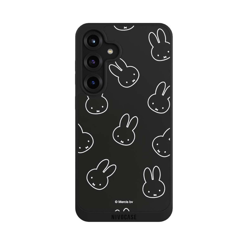 Galaxy S25 + NIVOpure Miffy Pattern Noir