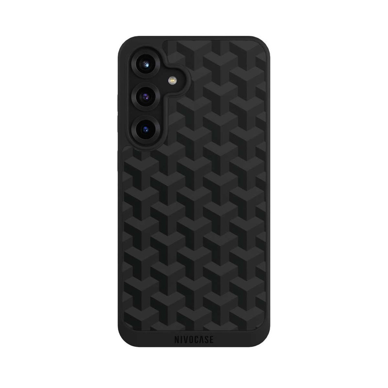 Galaxy S25 + NIVOpure Black Isometric Pattern