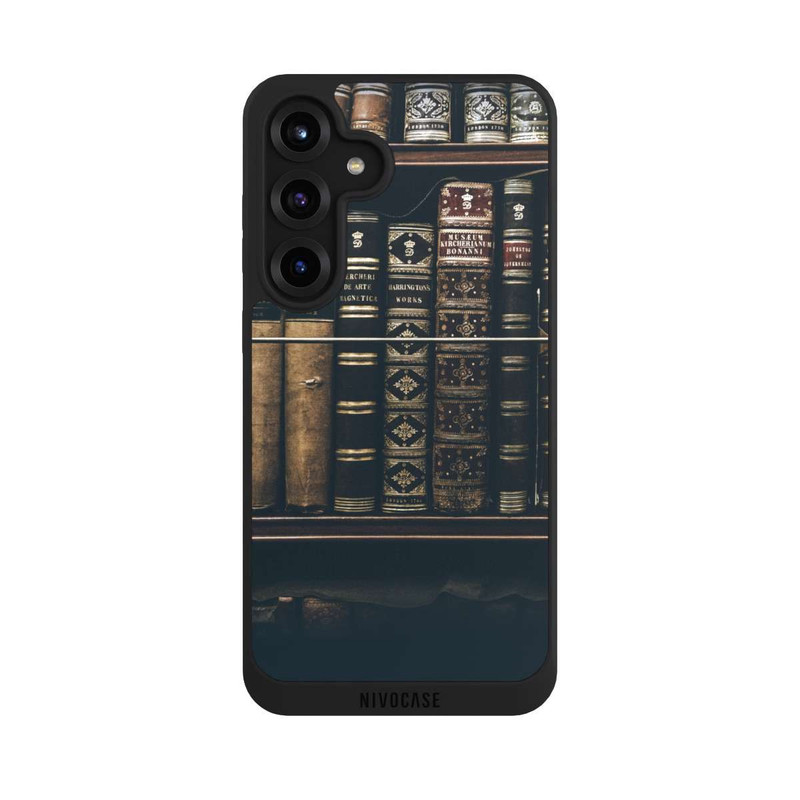Galaxy S25 + NIVOpure Book Stack Dark