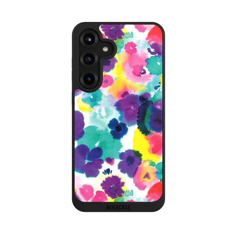 Galaxy S25 + NIVOpure Fleurs aquarelles abstraites