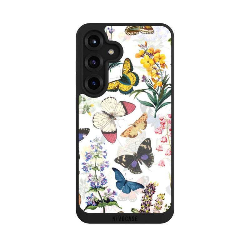 Galaxy S25 + NIVOpure Fleurs des champs et papillons