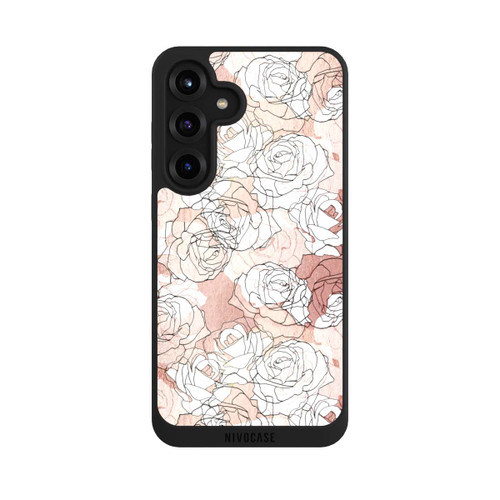 Samsung Galaxy S25+  NIVOpure Blühende Rosen Line Art