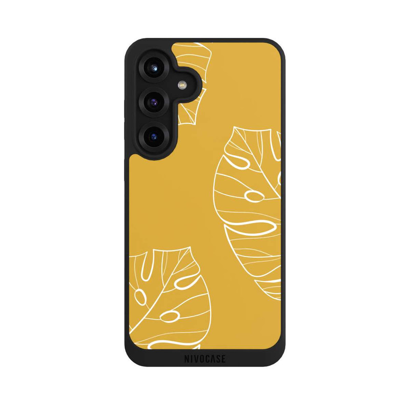 Galaxy S25 + NIVOpure Leaves Mustard Background